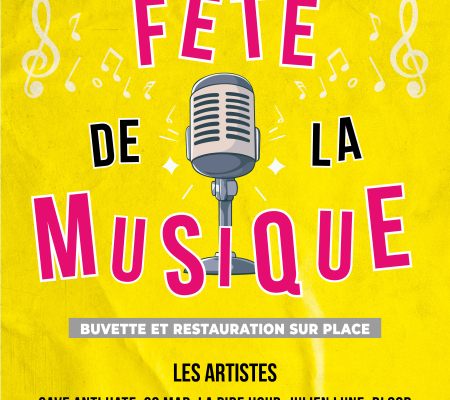 Affiche fête de la musique Gargenville