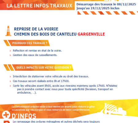 Infos travaux