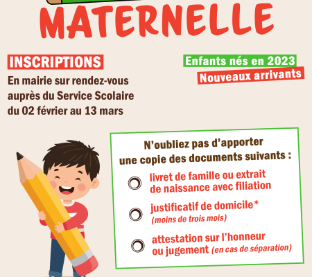 inscription scolaire 2026