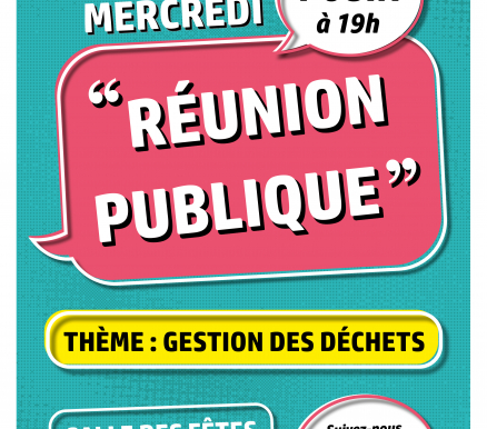 affiche réunion publique