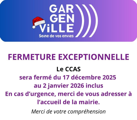 Fermeture exceptionnelle du CCAS