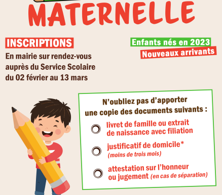 inscription scolaire 2026