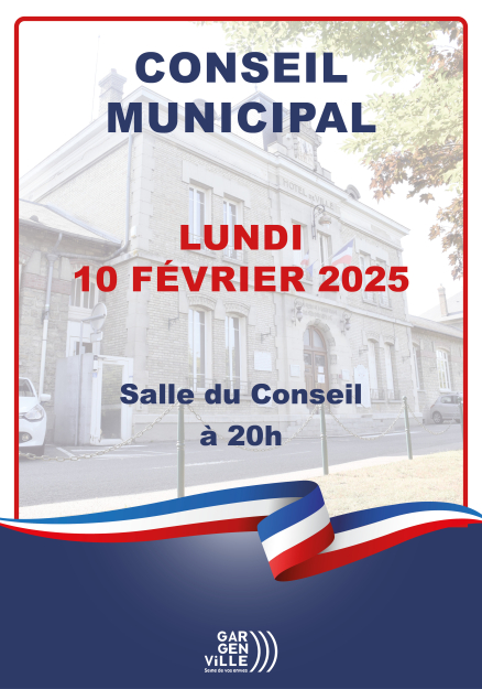 Affiche Conseil Municipal 25-02-10 agenda