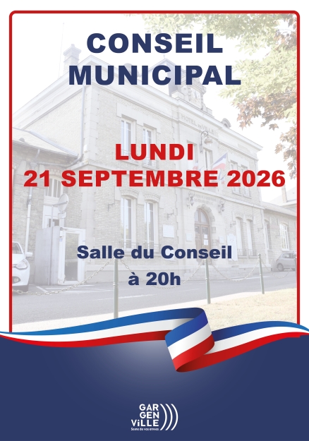 Affiche Conseil Municipal 26-09-21 agenda