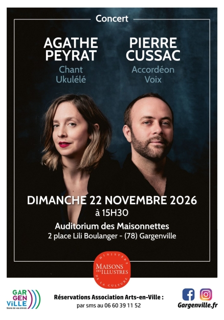 Concert Agathe PEYRAT & Pierre CUSSAC