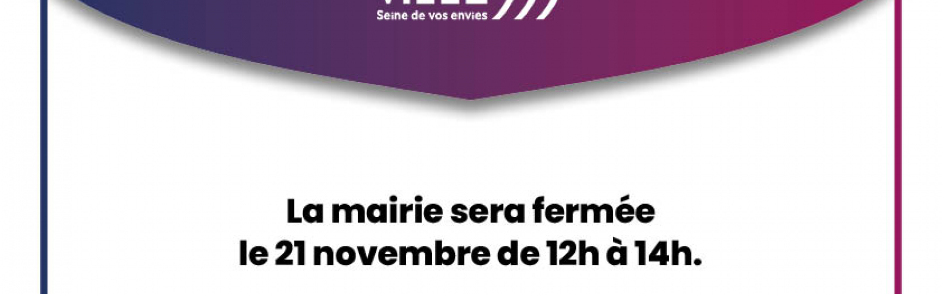 Fermeture mairie 