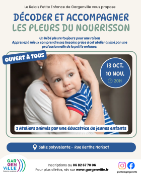 Affiche ateliers pleurs du nourrisson