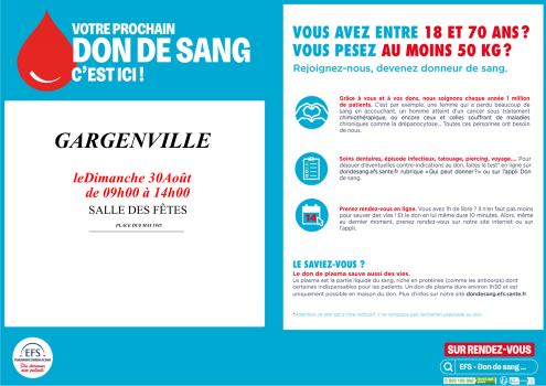 Don du sang 30/08