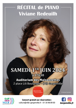 Concert piano Viviane Redeuilh 1er juin 2024