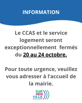 Fermeture exceptionnelle