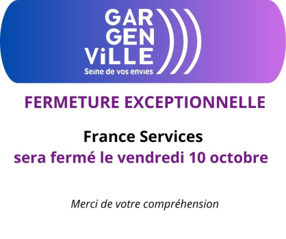Fermeture exceptionnelle