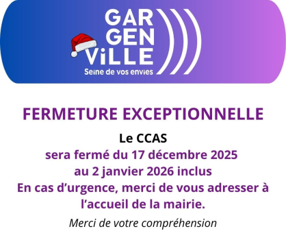 Fermeture exceptionnelle du CCAS