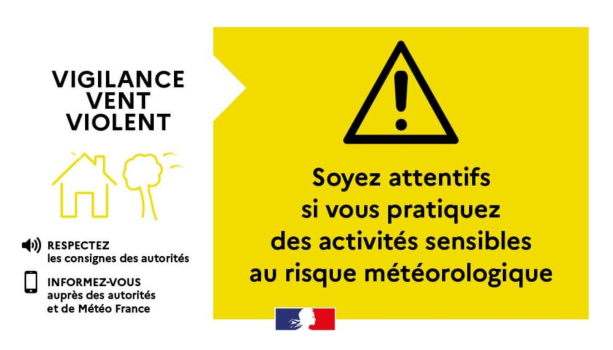 Alerte météo vigilance ORANGE "vent"